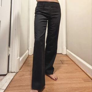 Ann Taylor Charcoal Gray Low Rise Wide Leg Trousers - 2P
